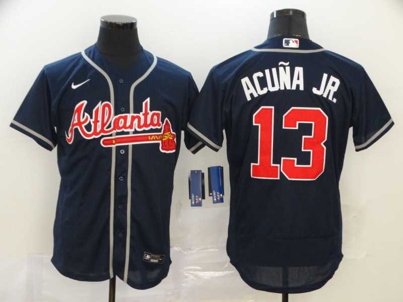 Braves 13 Ronald Acuna Jr. Nave 2020 Nike Flexbase Jersey,We sell and wholesale Braves 13 Ronald Acuna Jr. Nave 2020 Nike Flexbase Jersey on line form chian!